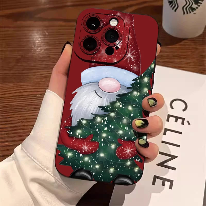 Santa Claus Elk Christmas Tree Phone Case