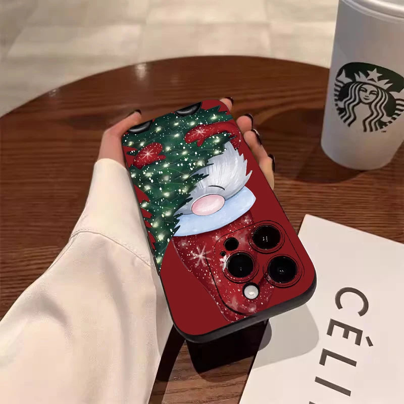 Santa Claus Elk Christmas Tree Phone Case