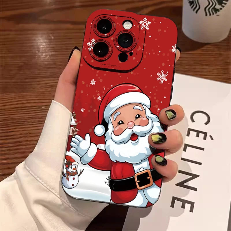 Santa Claus Elk Christmas Tree Phone Case